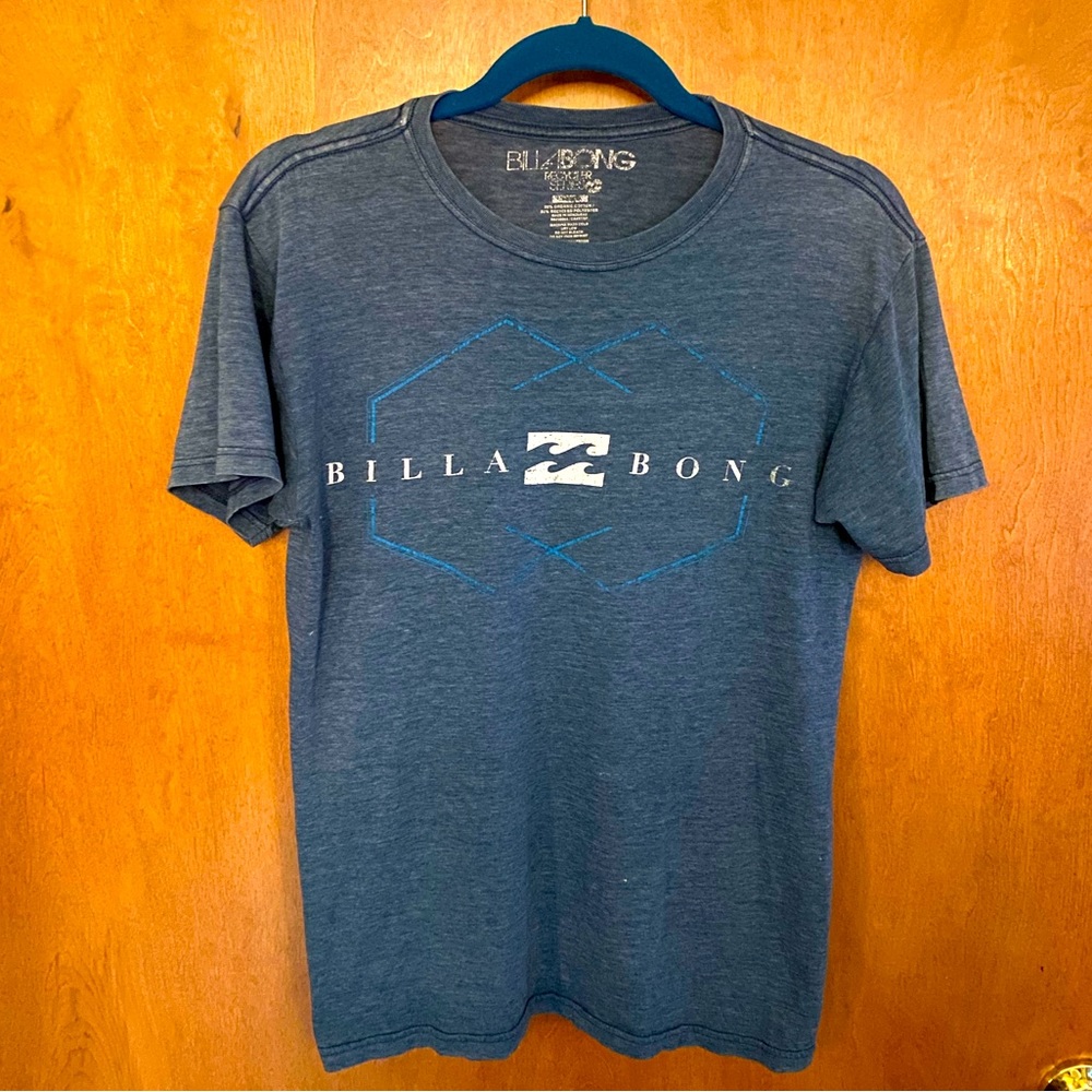Billabong vintage blue logo t-shirt Large